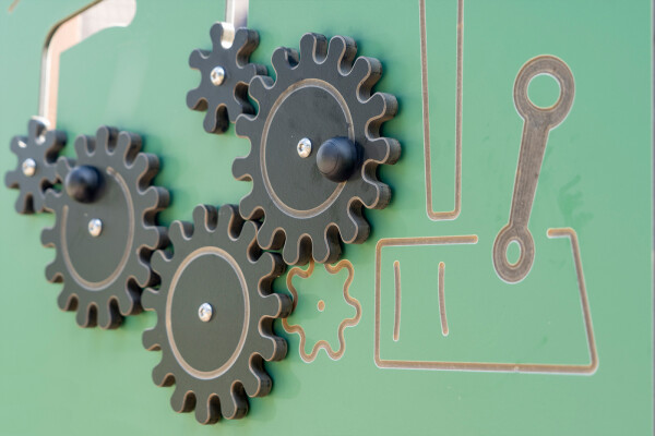 Speelpaneel Fabriek blauw