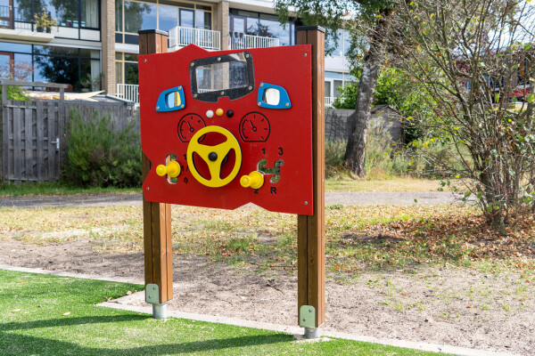 Speelpaneel Autorijden rood