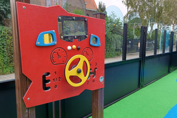 Speelpaneel Autorijden rood