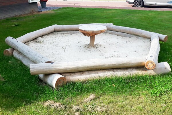 Zandbak zeskant Ø 5,0 m