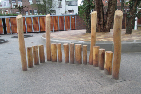 Voetbaldoel halfrond