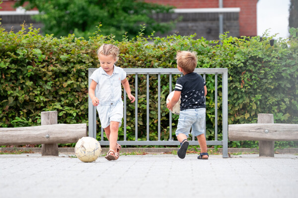 Voetbaldoel halfrond
