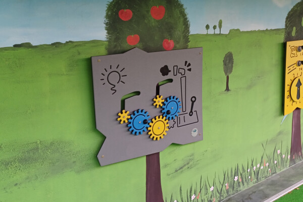 Speelpaneel Fabriek rood