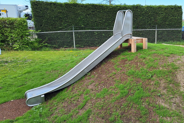 Taludglijbaan met startplateau 1,5 m (RVS)