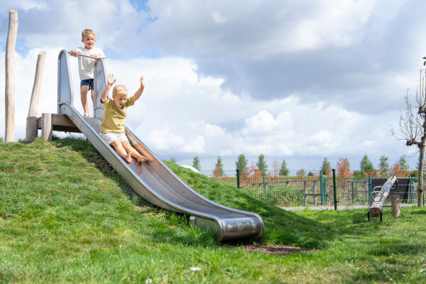 Taludglijbaan met startplateau 1,5 m (RVS)