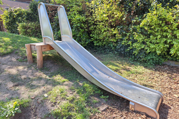 Taludglijbaan met startplateau 1,0 m (RVS)