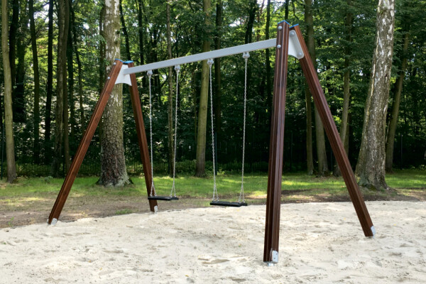 Dubbele schommel Kaketoe blauw