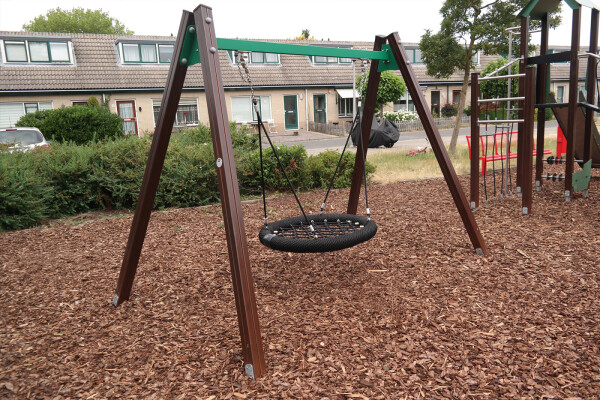 Vogelnestschommel Specht rood