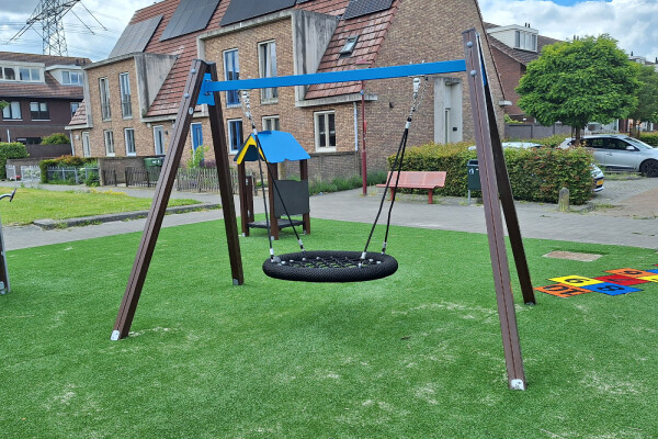 Vogelnestschommel Specht rood